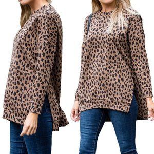 Reflection Women's Long Sleeve Leopard Tunics